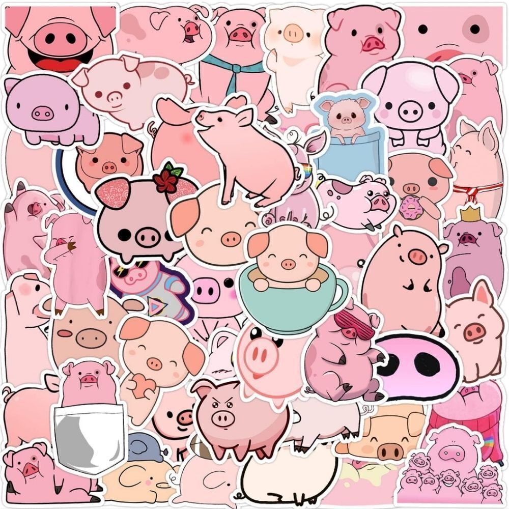 Assorted Pig Stickers 🐷 - Picture 1 of 5